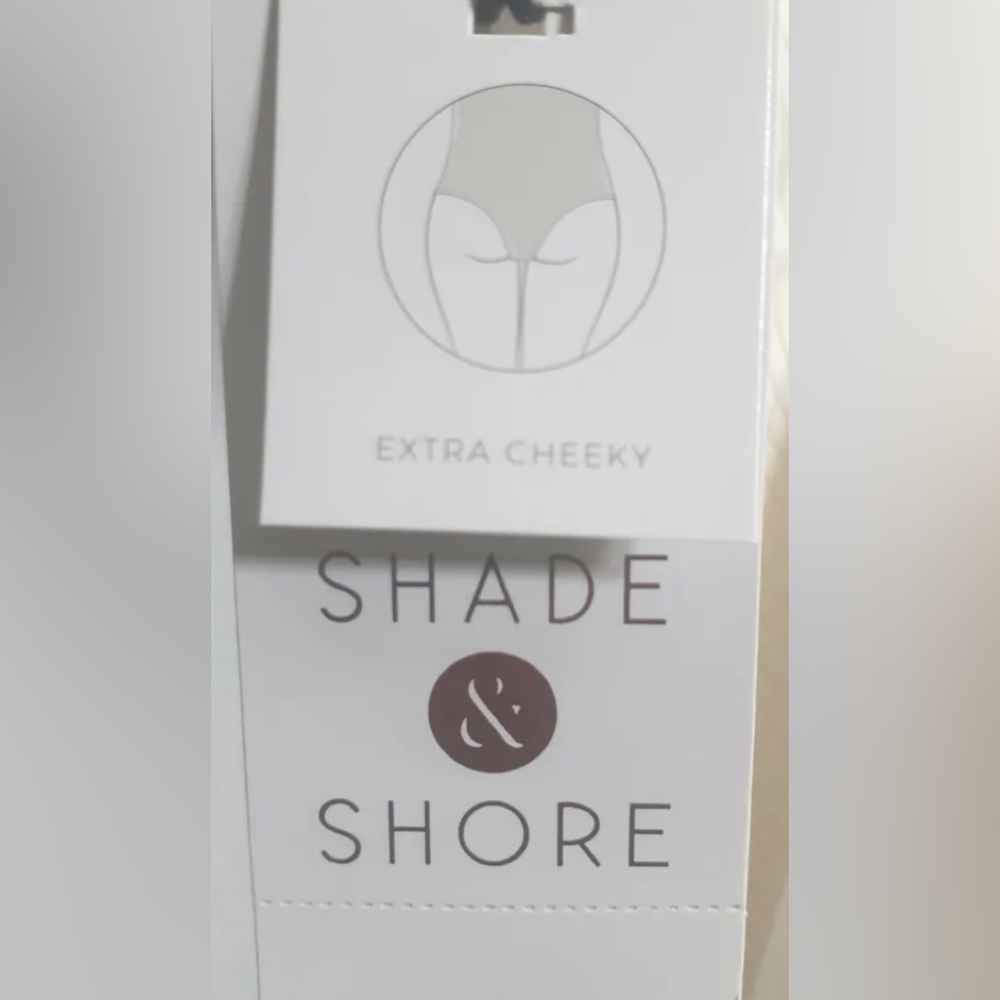 Shade & Shore White Double O-Ring w/Tie-Up Back 1-Piece Swimsuit L 12/14 New NWT - Picture 7 of 13